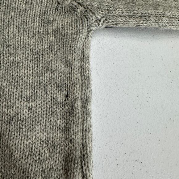 Vintage McGregor Mens Wool Blend Sweater Size XL Gray Cable Knit Fisherman FLAW - Picture 7 of 8